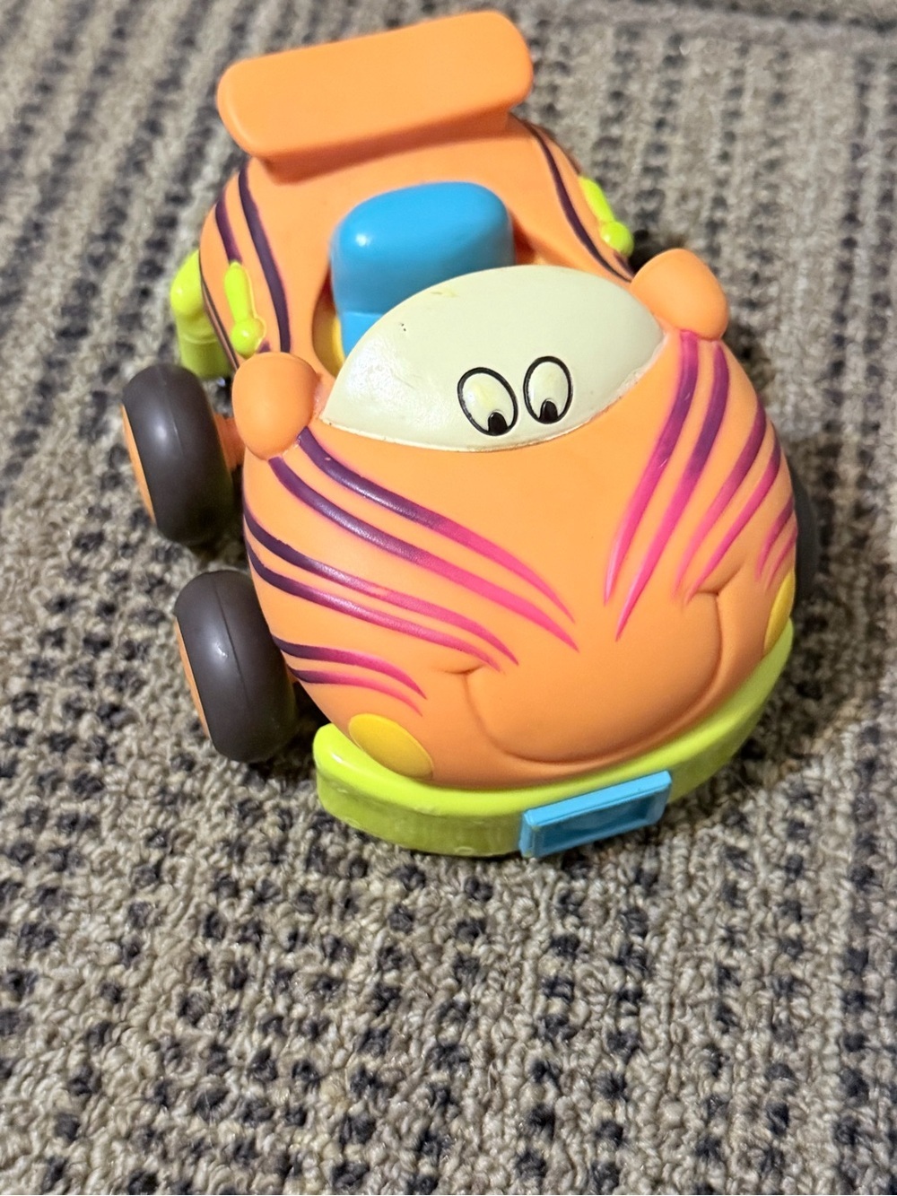 Orange Racer Toy Car for Kids - Bright Multi-Color pull back tiger